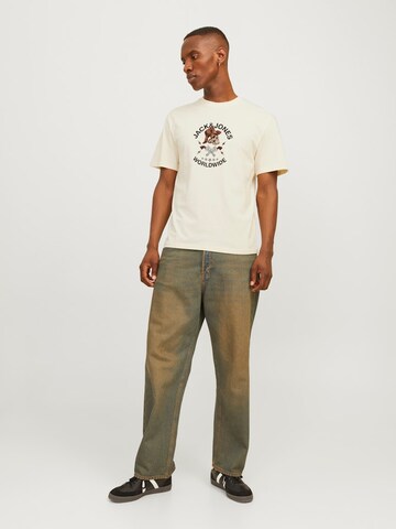 JACK & JONES Shirt 'JORSeven' in Beige