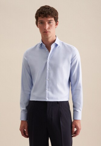 SEIDENSTICKER Slim Fit Businesshemd in Blau: Vorderseite