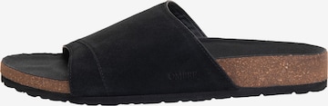 Ombre Pantolette in Schwarz: Vorderseite