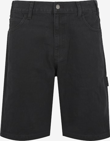 DICKIES - Loosefit Calças cargo em preto: frente