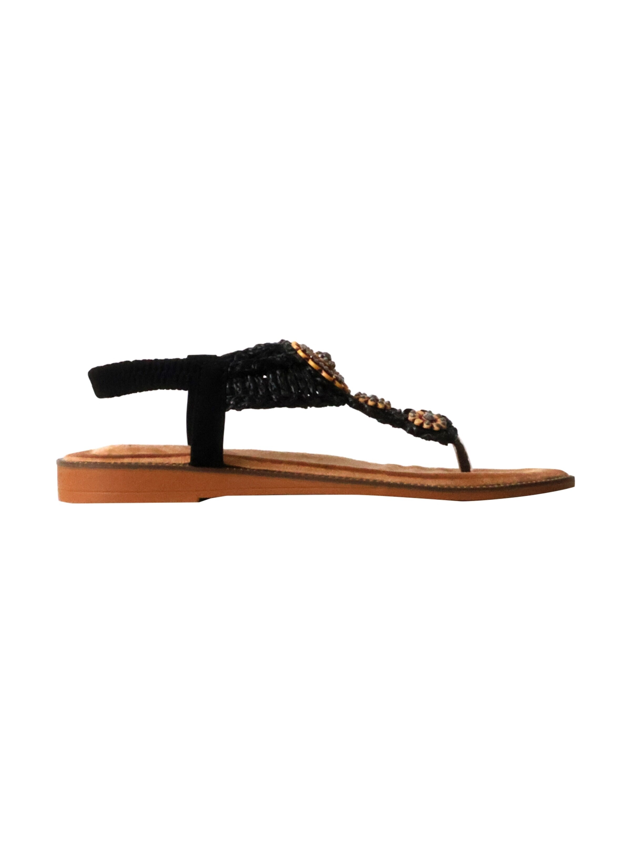 Super Mode Sandal 'Flache Sandalen zum Hineinschlüpfen' in Black