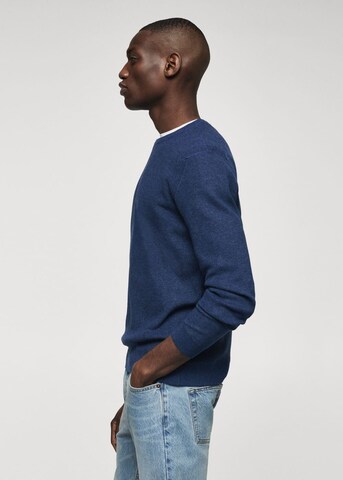MANGO MAN Sweater 'Antigua' in Blue