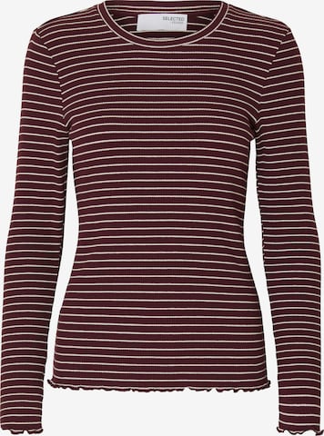 T-shirt 'SLFAnna' SELECTED en violet : devant