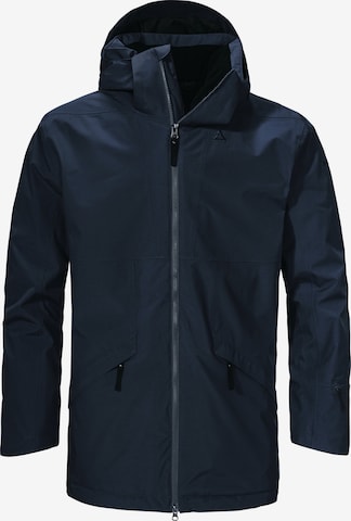 Schöffel Outdoorjacke 'Urban Ins Malkay' in Blau: Vorderseite