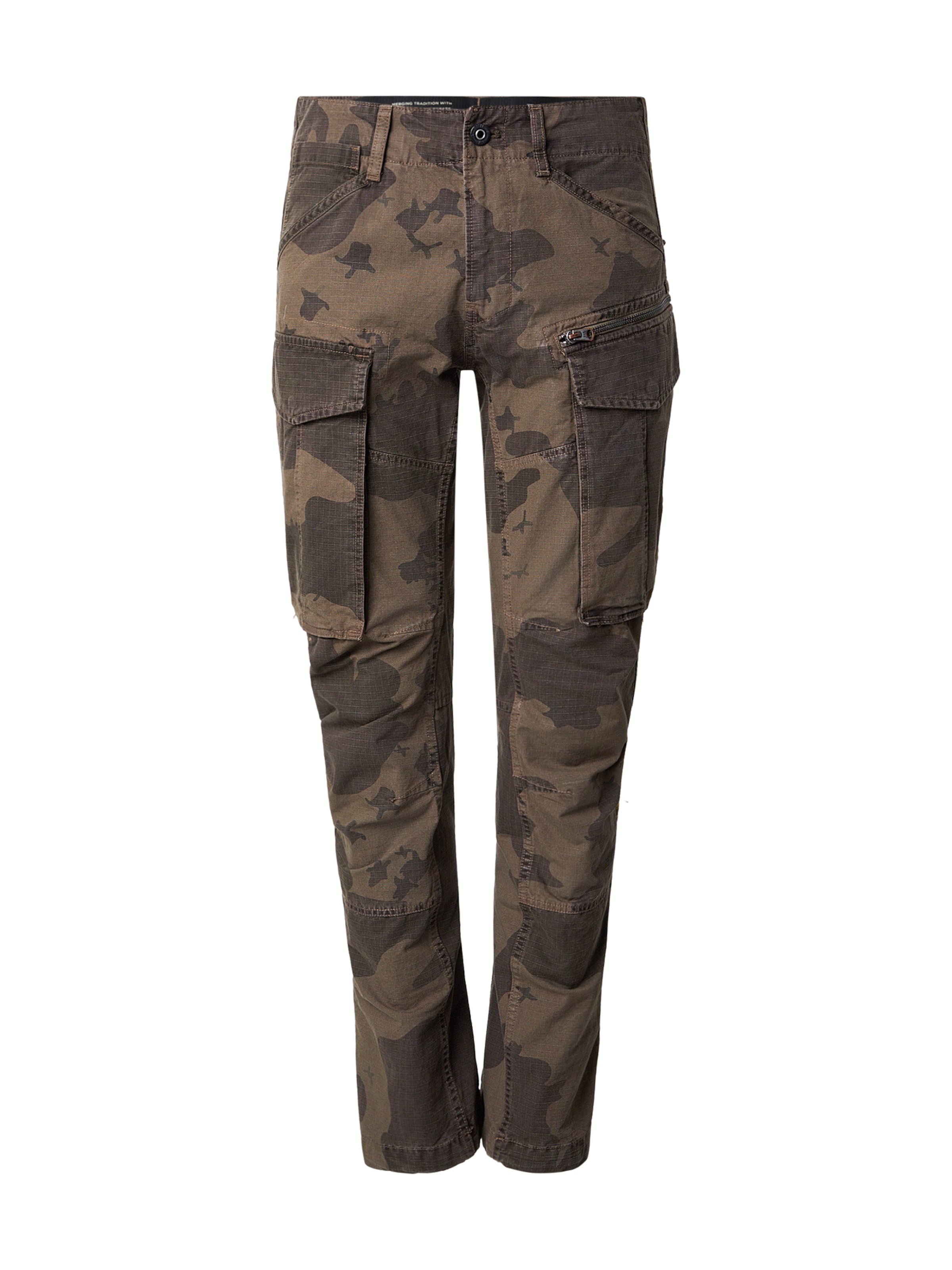 G-STAR Slimfit Cargobukser i grøn: forside