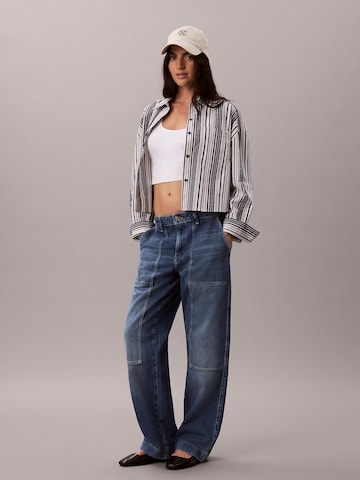 Calvin Klein Jeans regular Μπλούζα σε λευκό