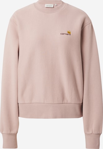 Carhartt WIP Свитшот 'American' в Ярко-розовый: спереди