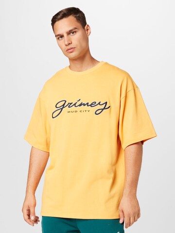 Maglietta 'DUST STORM' di Grimey in giallo: frontale