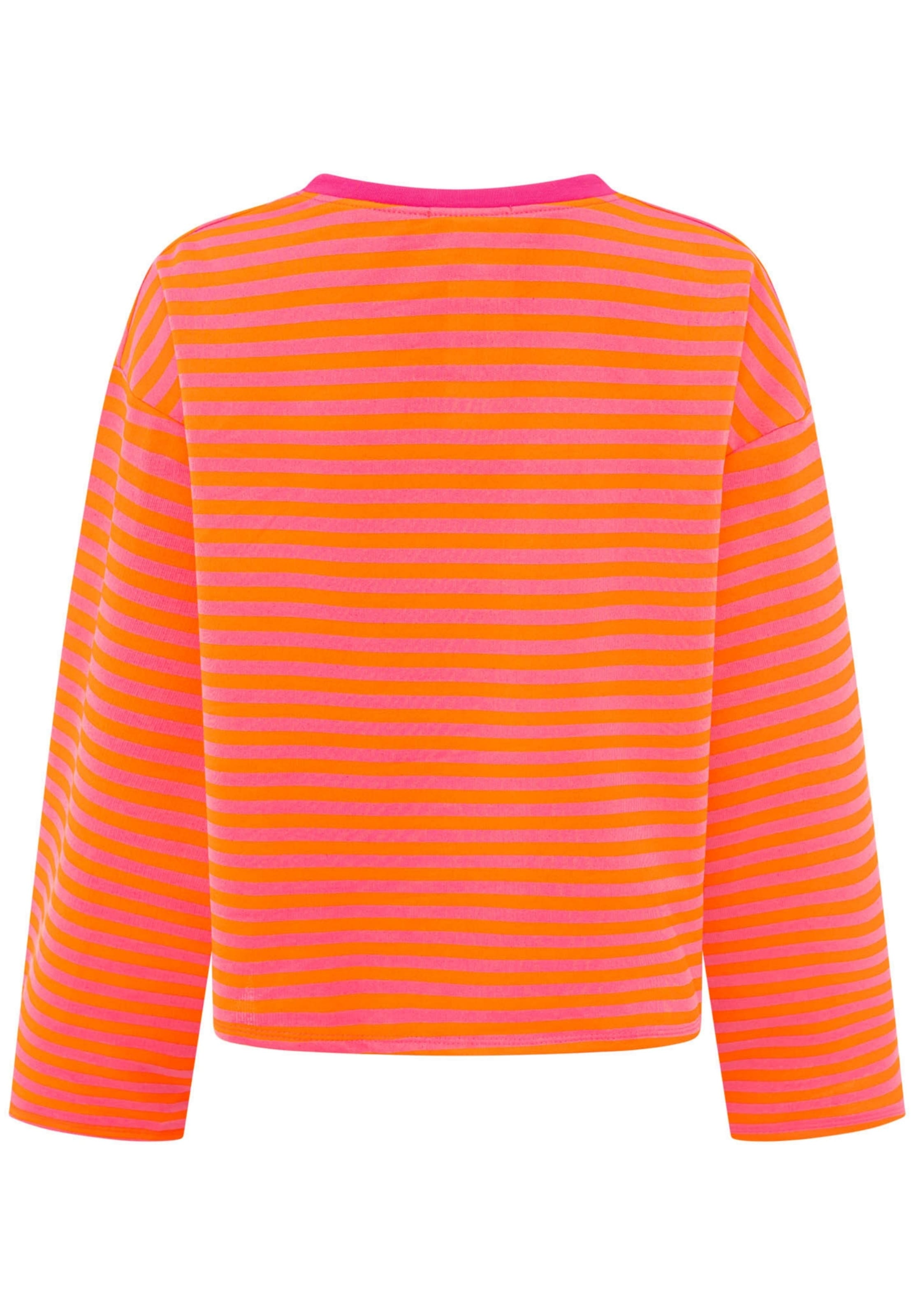 Sweat-shirt Zwillingsherz en rose