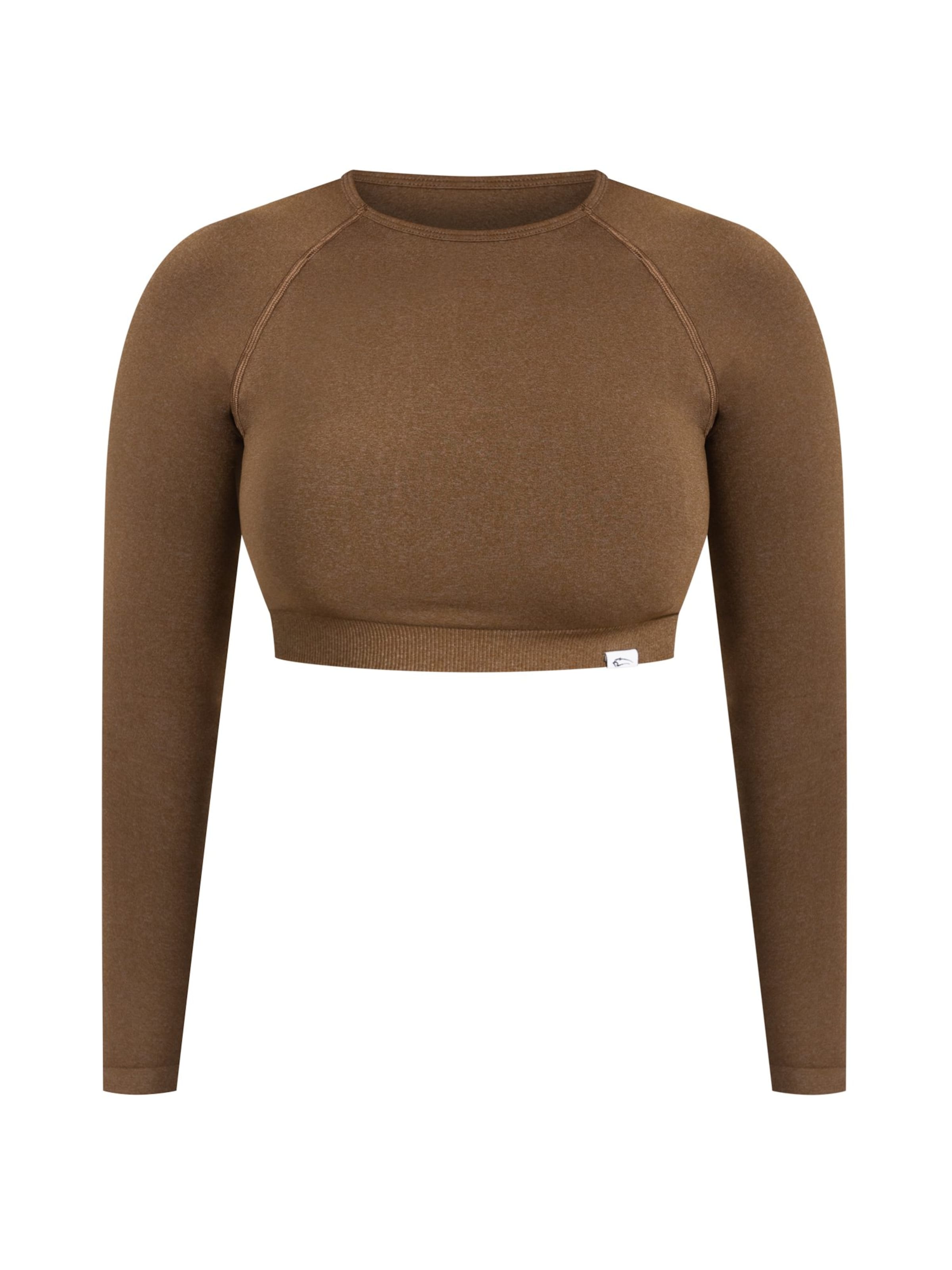 T-shirt 'Bethy' Smilodox en marron : devant