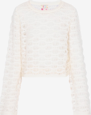 Pull-over IZIA en blanc : devant