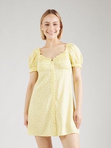 Robe-chemise NLY by Nelly en jaune : devant