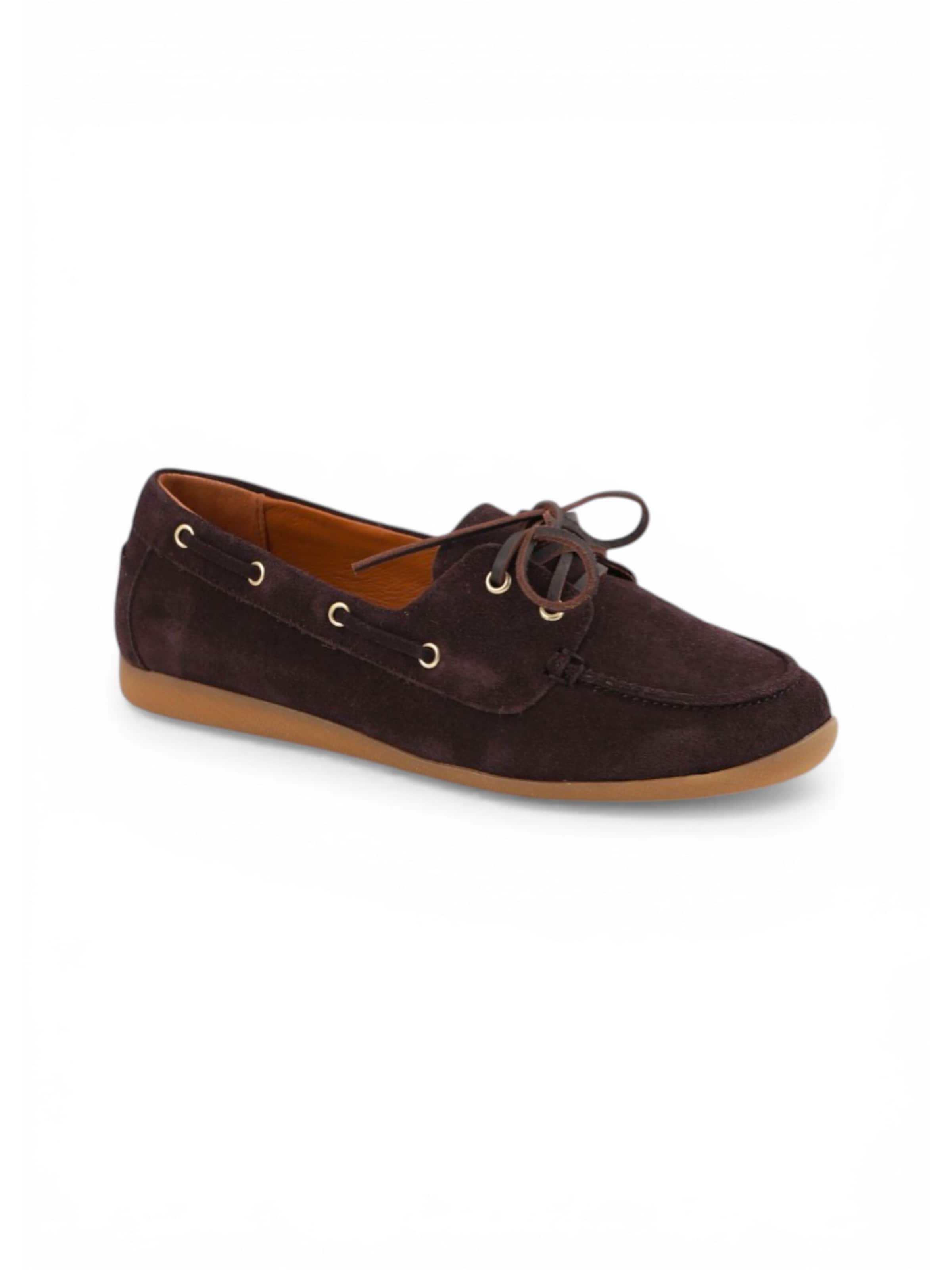 Apple of Eden Loafer 'JOSIE' in Braun: Vorderseite