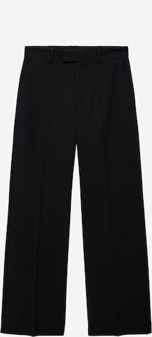 MANGOregular Hlače na crtu 'PAU' - crna boja: prednji dio