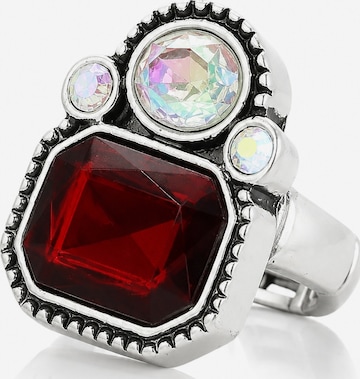 COLLEZIONE ALESSANDRO Ring 'Blinger' in Red: front