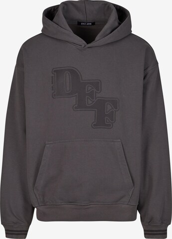 Sweat-shirt DEF en gris : devant