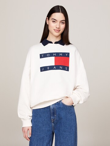 Tommy Jeans Sweatshirt in Weiß: Vorderseite
