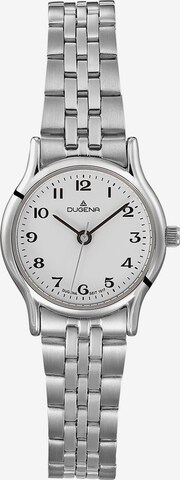 DUGENA Analog Watch in Silver: front