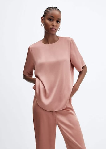 MANGO Blouse 'Massim' in Pink: front