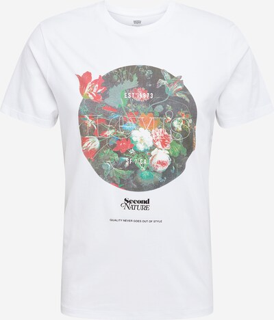 LEVI'S Shirt 'GRAPHIC SET-IN NECK 2' in de kleur Gemengde kleuren / Wit, Productweergave