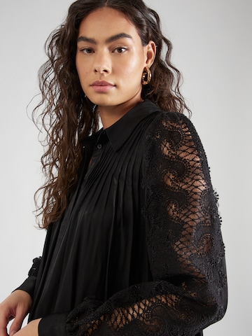 VILA ROUGE Dolga srajca 'LIYA' | črna barva