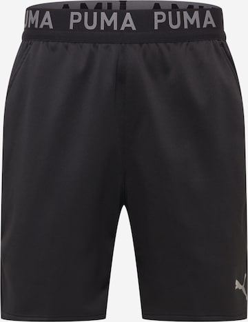 PUMA Спортен панталон в черно: отпред