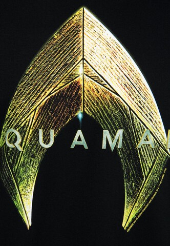 LOGOSHIRT Shirt 'Aquaman' in Zwart