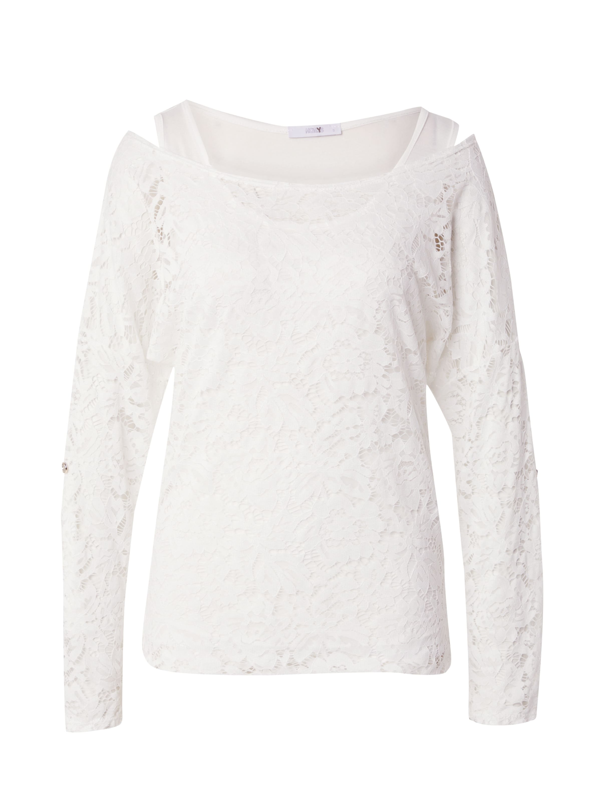 T-shirt 'Ro44nda' Hailys en blanc : devant