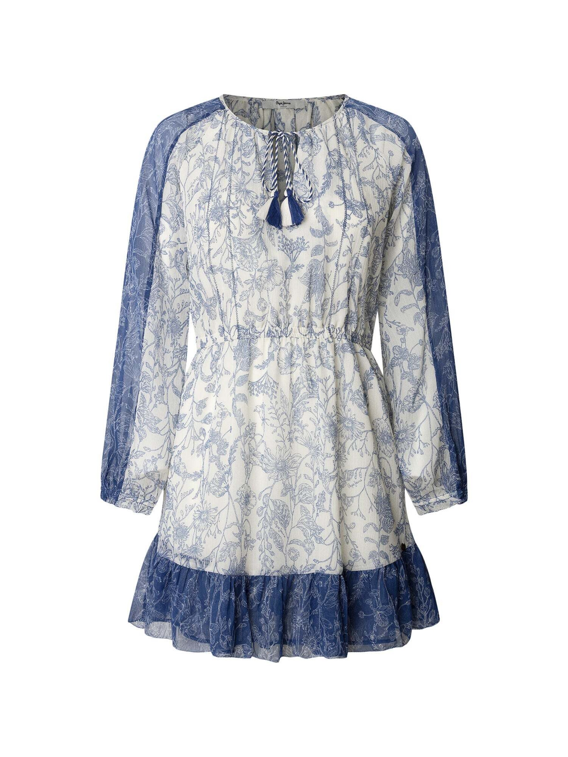 Abito camicia 'Denise' di Pepe Jeans in blu: frontale