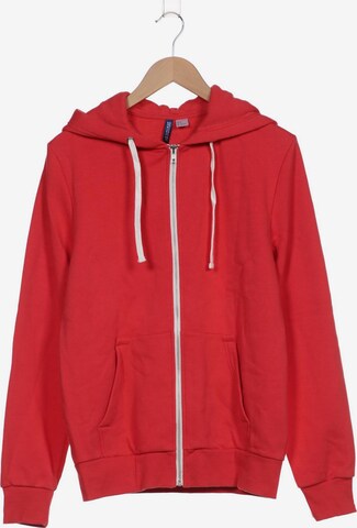 H&M Sweatshirt & Zip-Up Hoodie in M in Red: front