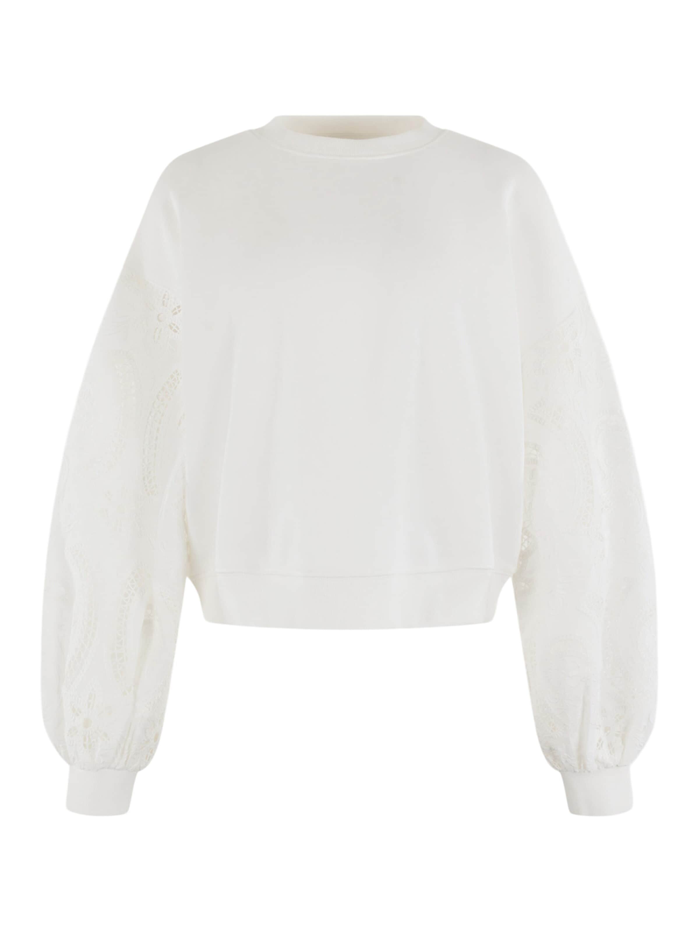 MSCW Sweatshirt 'Lacie'‌‌‌ in Weiß: Vorderseite