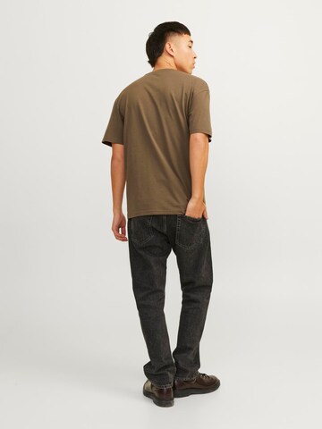 JACK & JONES Majica 'STAR' | rjava barva