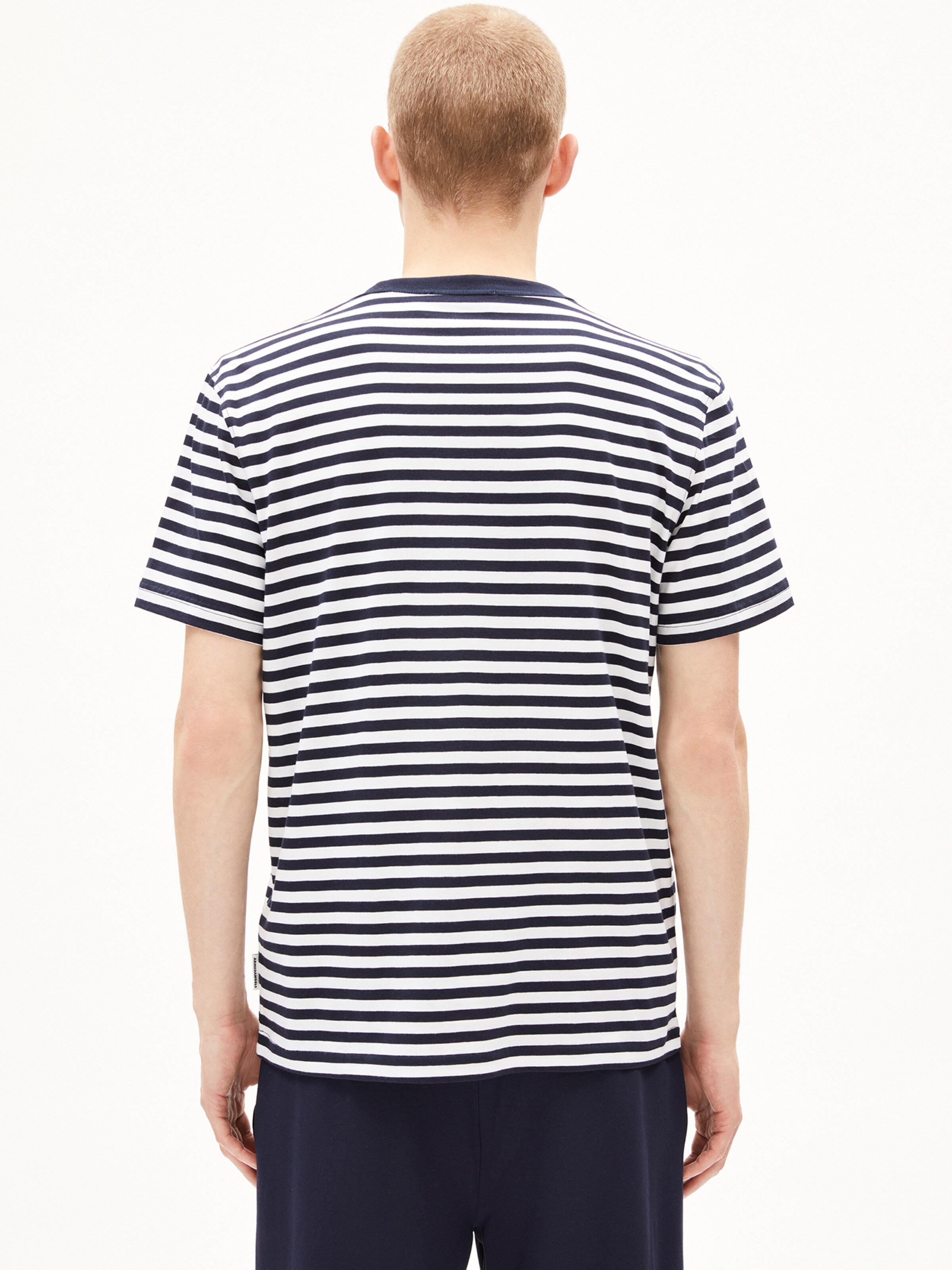 ARMEDANGELS Shirt ' MAARKOS POCKET STRIPES ' in Black