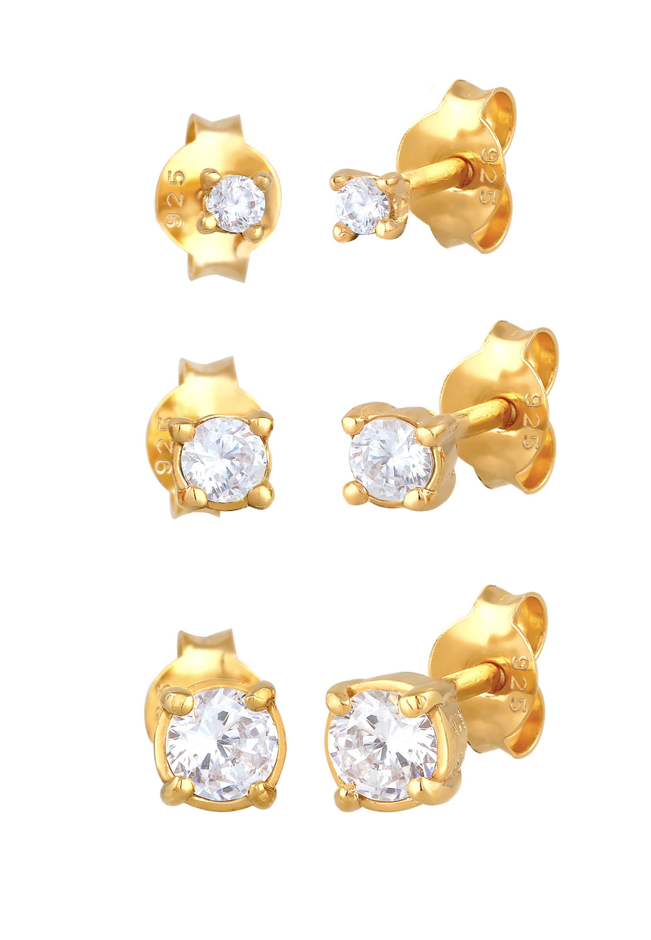 ELLI Jewelry Set in Gold: front