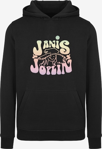F4NT4STIC Sweatshirt 'Janis Joplin Pastel' in Schwarz: Vorderseite