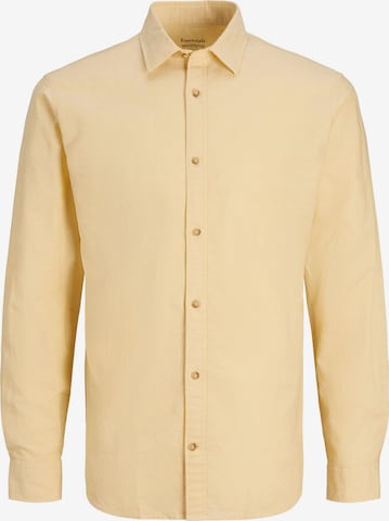 JACK & JONES Button Up Shirt in Yellow: front