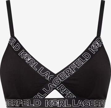 Soutien-gorge 'Ikonik 2.0' Karl Lagerfeld en noir : devant