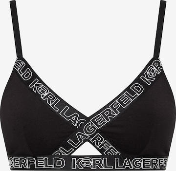 Karl Lagerfeld Треугольник Бюстгальтер 'Ikonik 2.0' в Черный: спереди