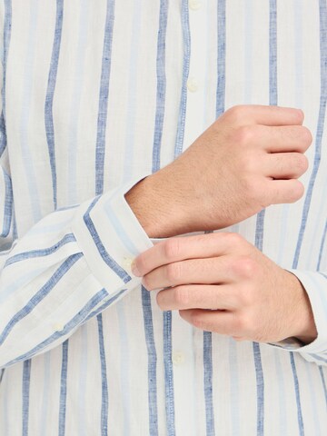 Casual Friday Regular fit Overhemd ' CFDYLAN striped ' in Blauw