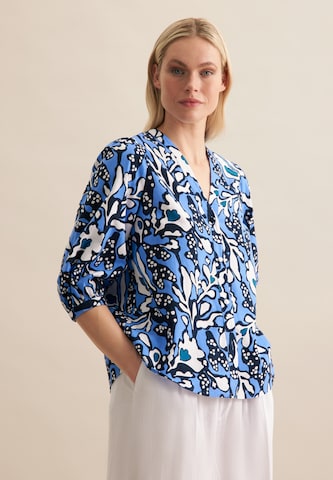 SEIDENSTICKER Blouse in Blauw: voorkant
