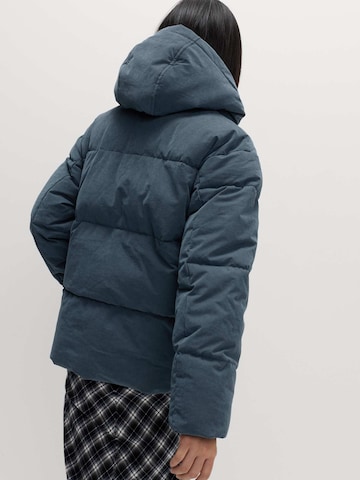 Marks & Spencer Winterjas in Blauw: voorkant