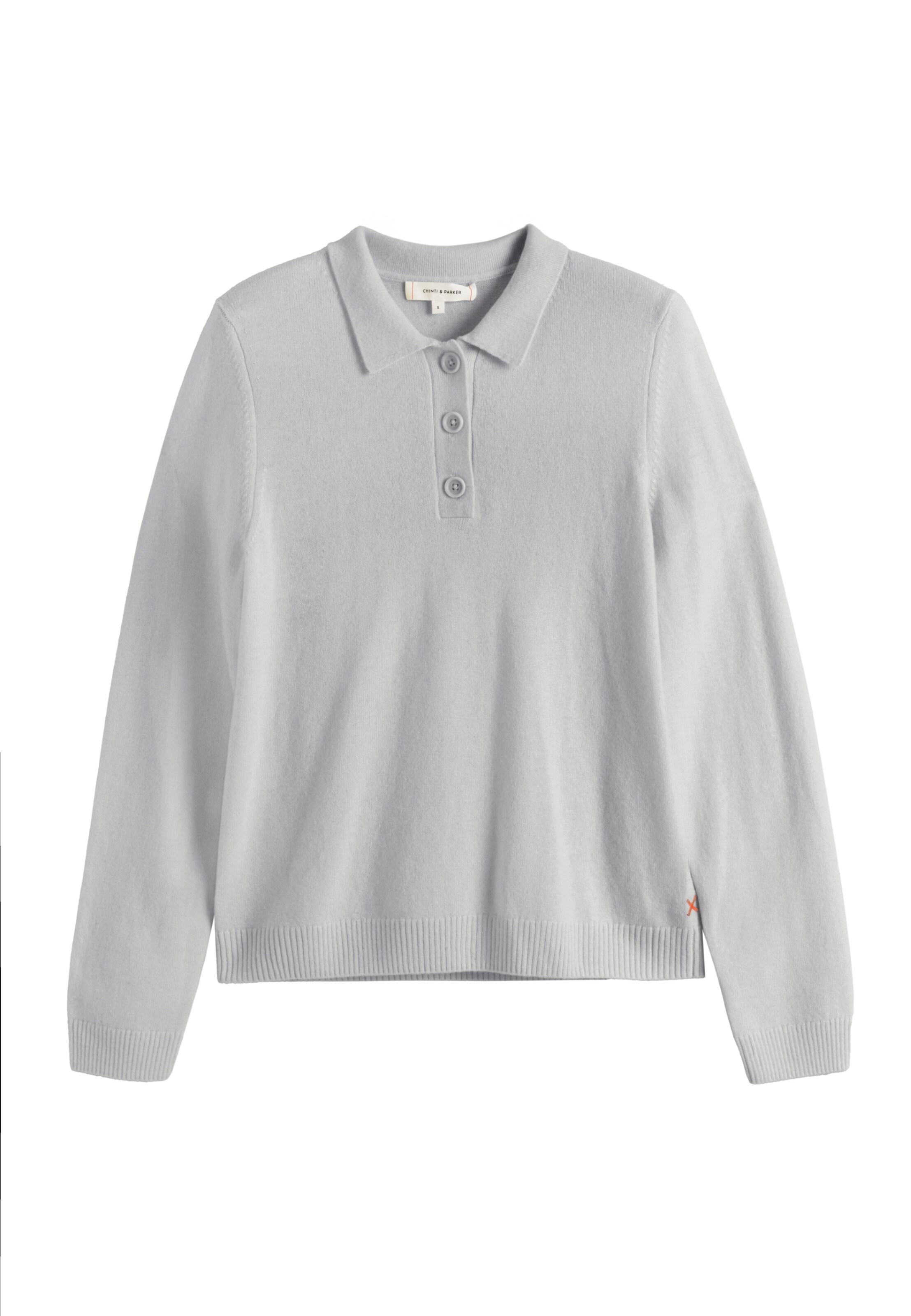 Pullover 'Basics' di Chinti & Parker in grigio: frontale