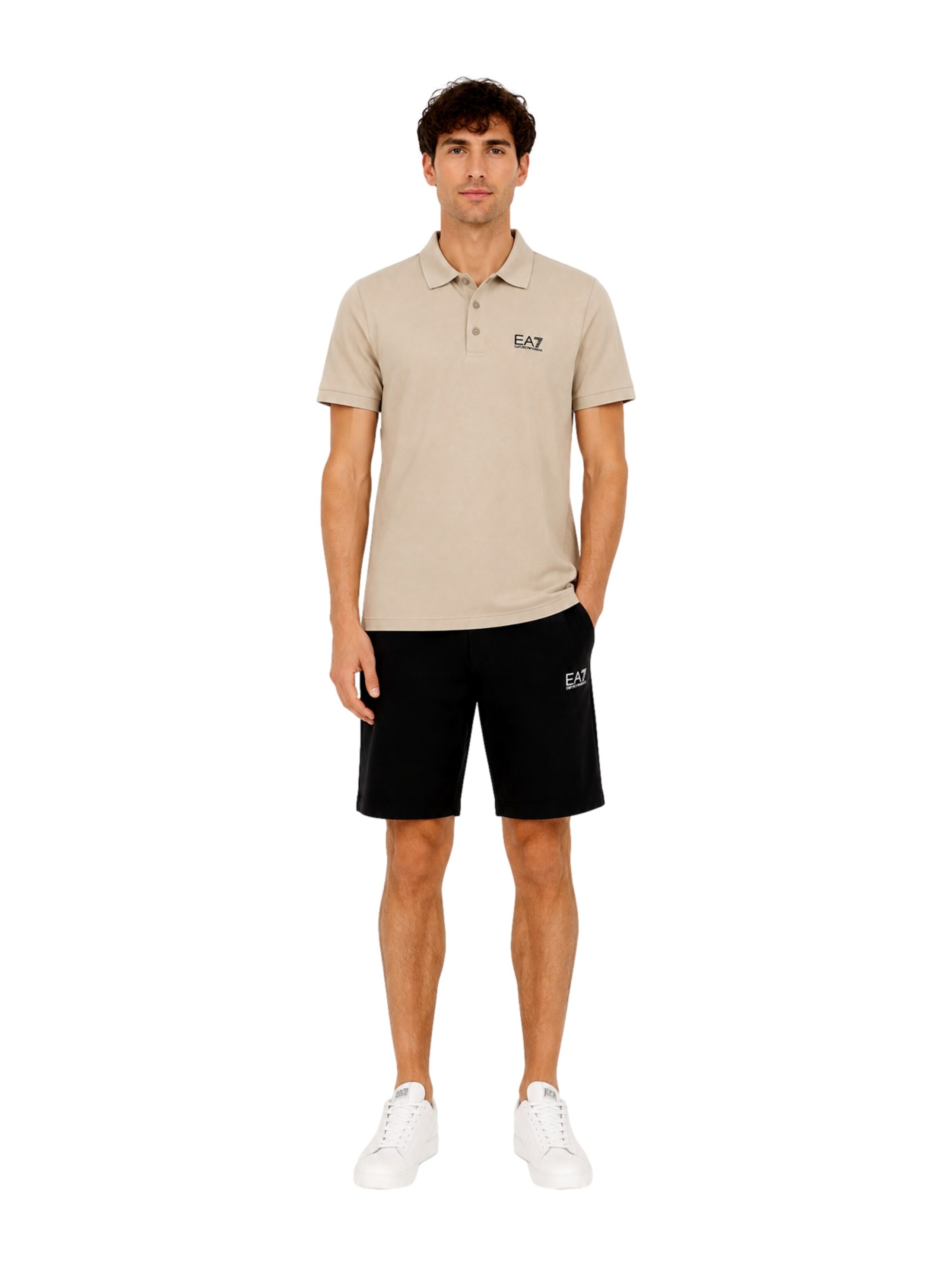EA7 Emporio Armani Poloshirt in Braun