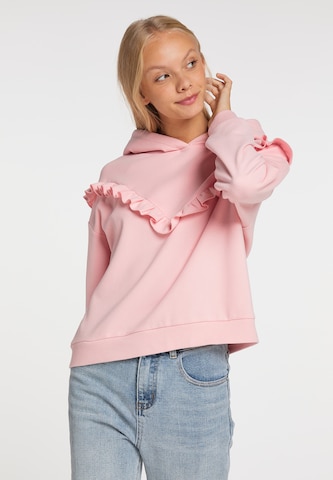 MYMO Sweatshirt in Roze: voorkant