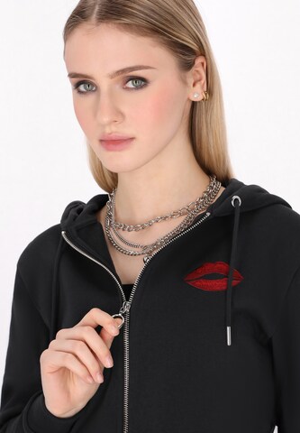 Veste de survêtement 'Comfy' myMo ROCKS en noir
