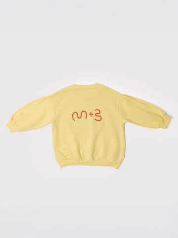 Maru + Bo Sweatshirt 'SPLIT SIDE EMBROIDERED HEART SWEATSHIRT'‌‌‌‌‌‌‌‌ in Gelb
