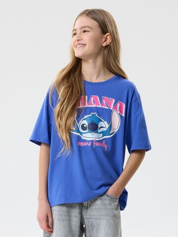 T-Shirt TWO SOON en bleu : devant