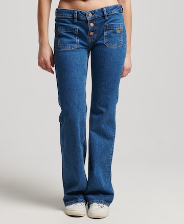 Superdry Flared Jeans in Blue: front