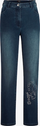 MIAMODA Slimfit Jeans in Blauw: voorkant