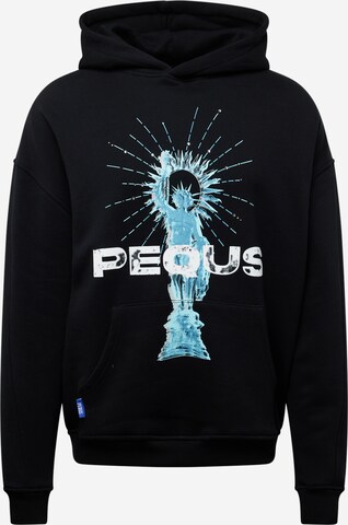 Pequs Sweatshirt 'Helios' in Black: front